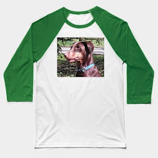 Doberman pinscher red Baseball T-Shirt